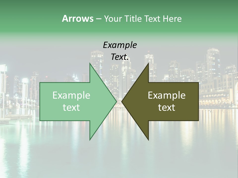 Holiday Destination Attraction Water Reflection PowerPoint Template