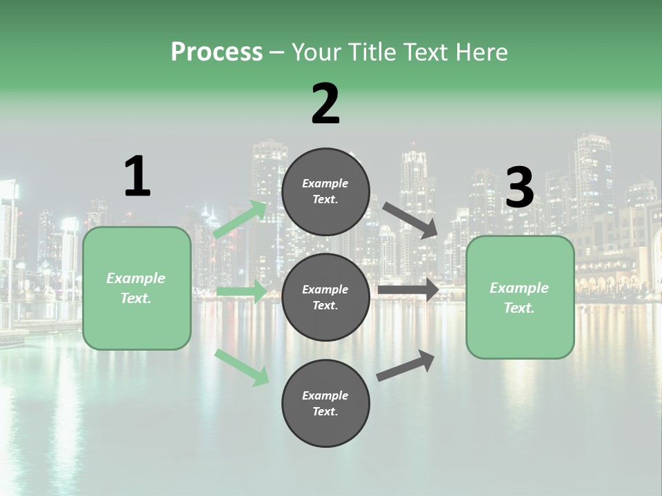Holiday Destination Attraction Water Reflection PowerPoint Template