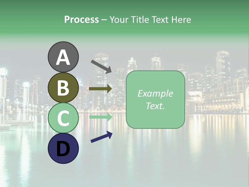 Holiday Destination Attraction Water Reflection PowerPoint Template