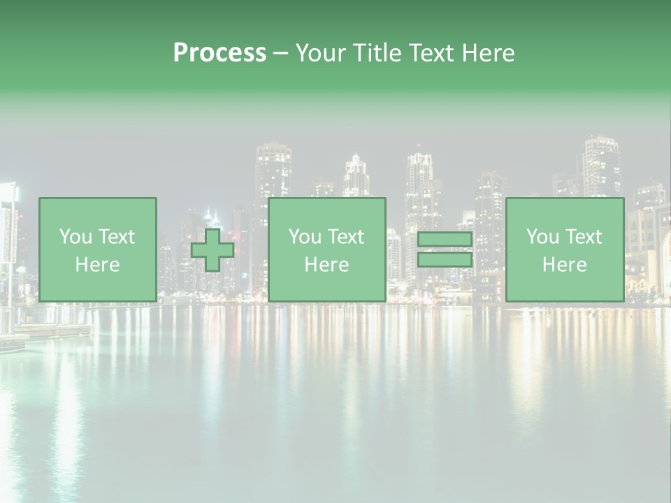 Holiday Destination Attraction Water Reflection PowerPoint Template