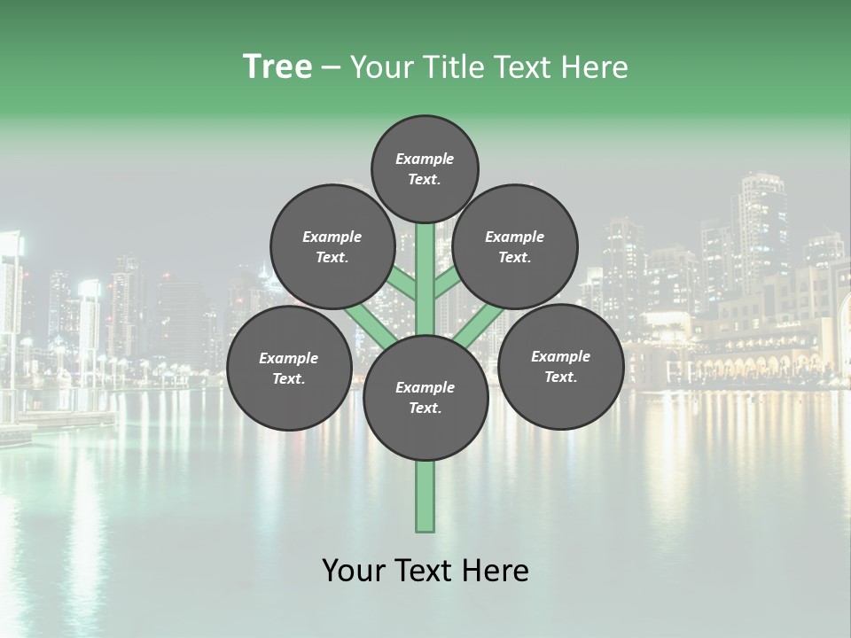 Holiday Destination Attraction Water Reflection PowerPoint Template