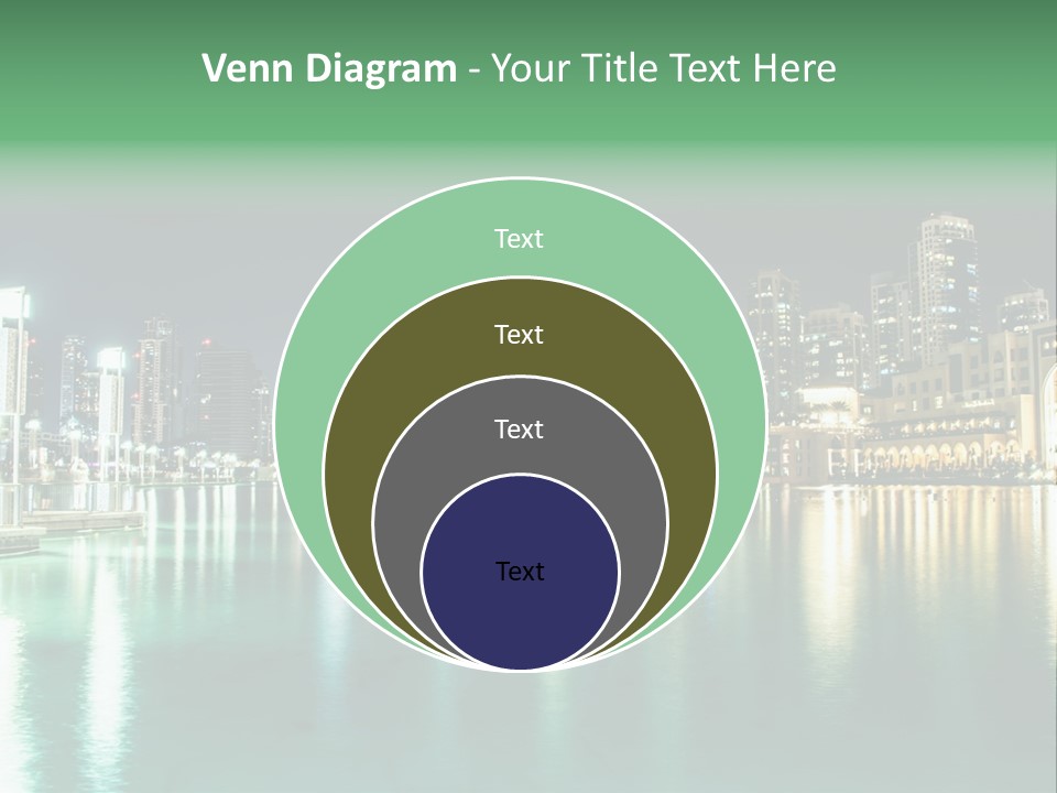 Holiday Destination Attraction Water Reflection PowerPoint Template