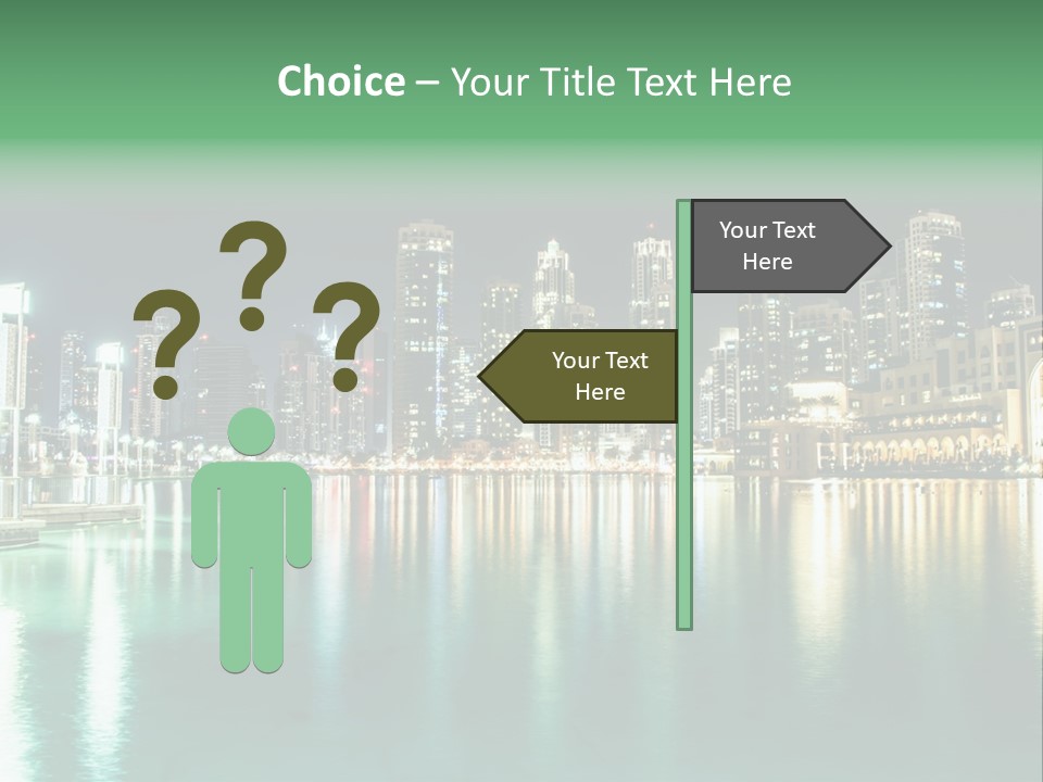 Holiday Destination Attraction Water Reflection PowerPoint Template