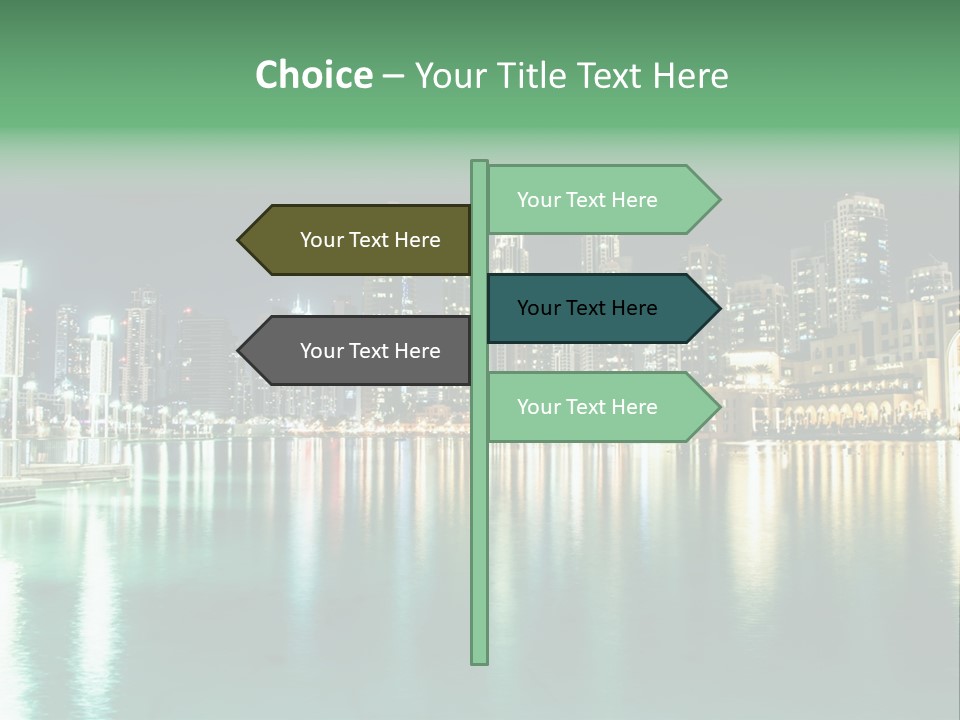 Holiday Destination Attraction Water Reflection PowerPoint Template