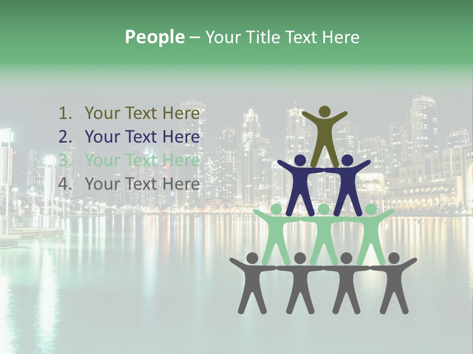 Holiday Destination Attraction Water Reflection PowerPoint Template