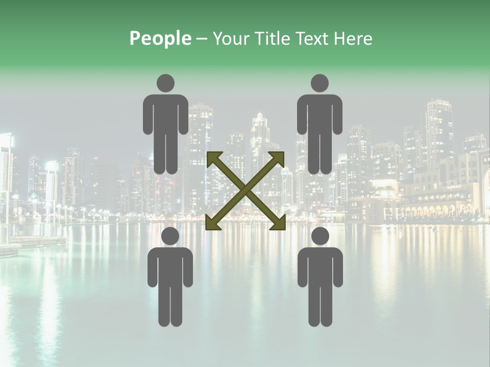 Holiday Destination Attraction Water Reflection PowerPoint Template