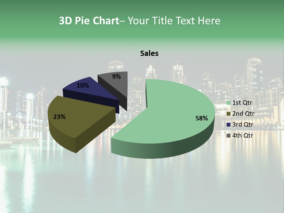 Holiday Destination Attraction Water Reflection PowerPoint Template