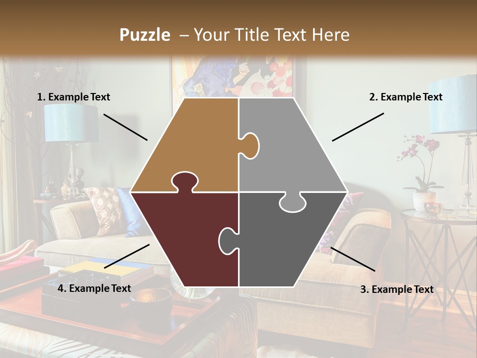 Lifestyle Decoration Furniture PowerPoint Template