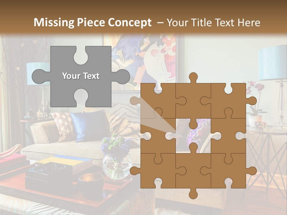 Lifestyle Decoration Furniture PowerPoint Template