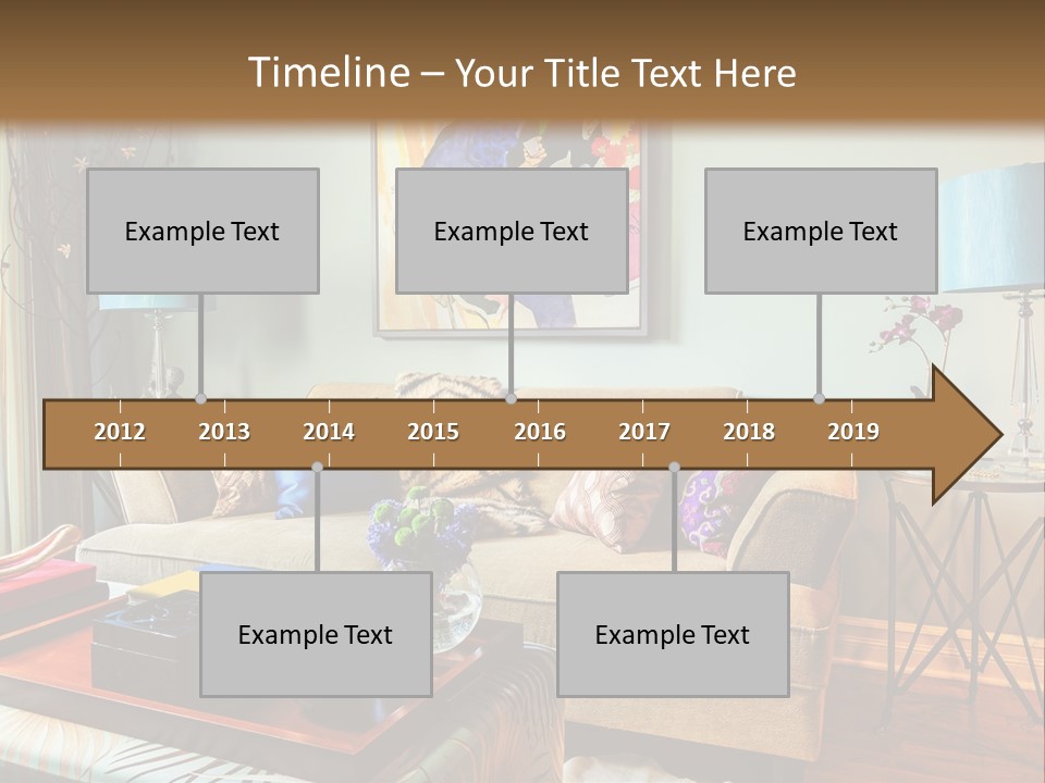 Lifestyle Decoration Furniture PowerPoint Template