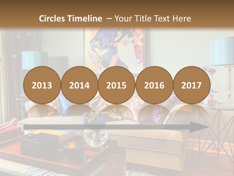 Lifestyle Decoration Furniture PowerPoint Template