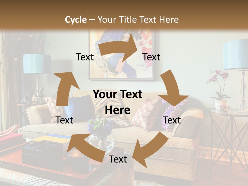 Lifestyle Decoration Furniture PowerPoint Template