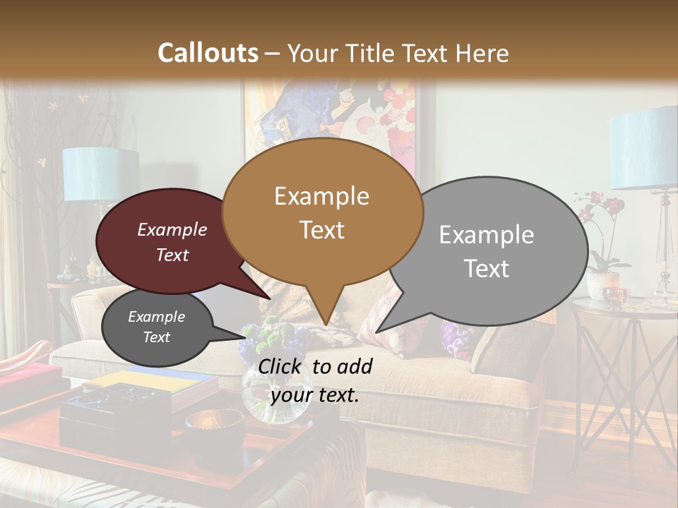Lifestyle Decoration Furniture PowerPoint Template