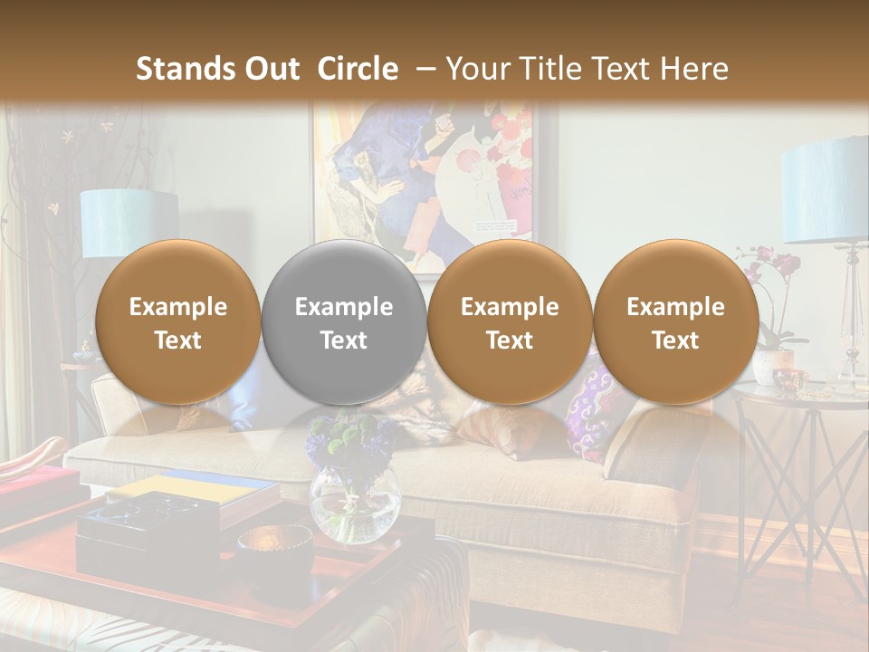 Lifestyle Decoration Furniture PowerPoint Template