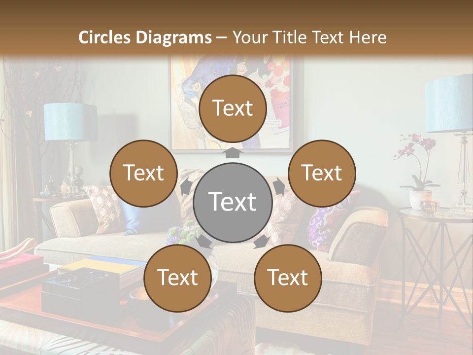 Lifestyle Decoration Furniture PowerPoint Template