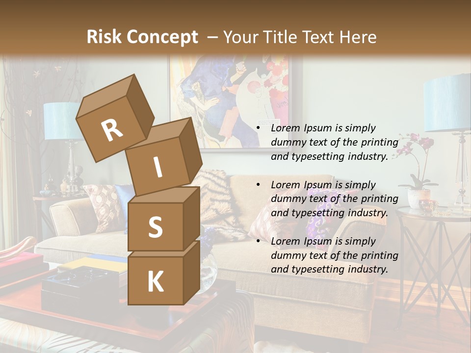 Lifestyle Decoration Furniture PowerPoint Template