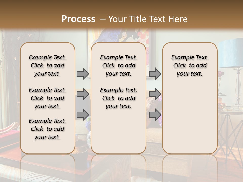 Lifestyle Decoration Furniture PowerPoint Template