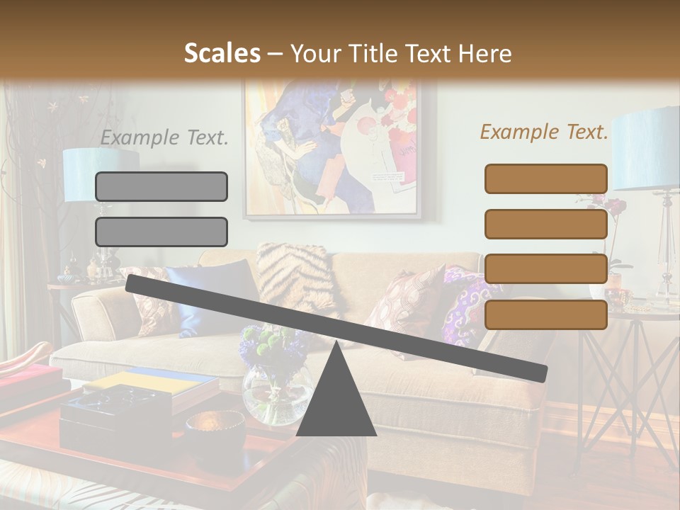 Lifestyle Decoration Furniture PowerPoint Template