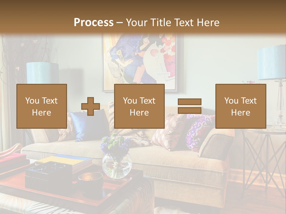 Lifestyle Decoration Furniture PowerPoint Template