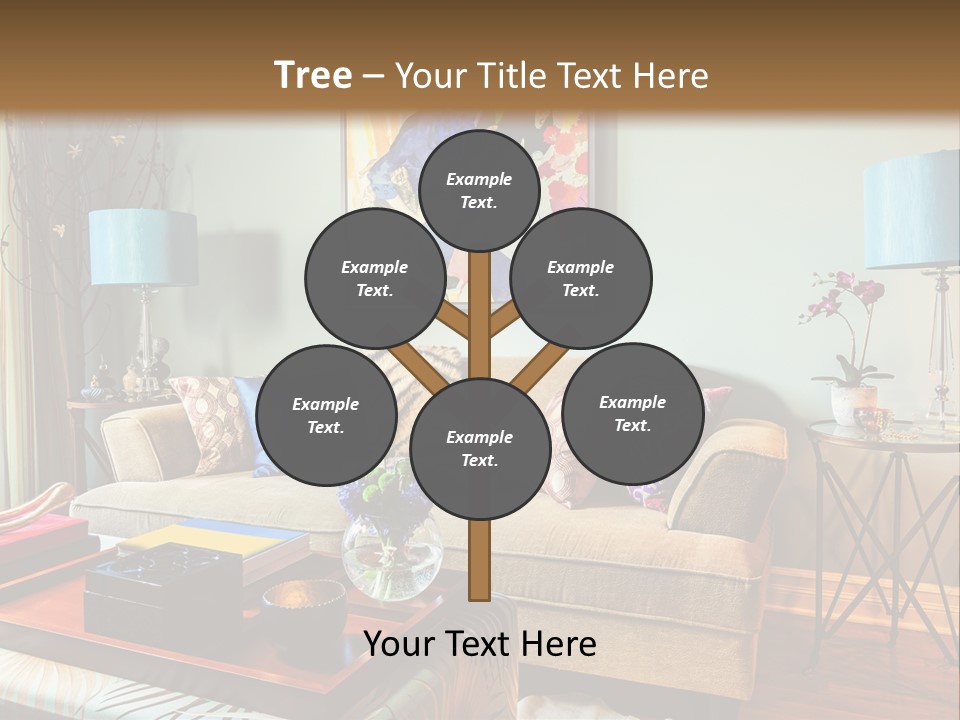 Lifestyle Decoration Furniture PowerPoint Template