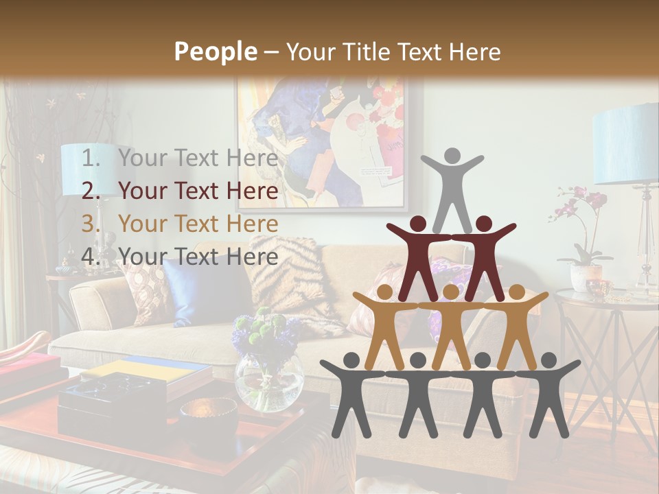 Lifestyle Decoration Furniture PowerPoint Template