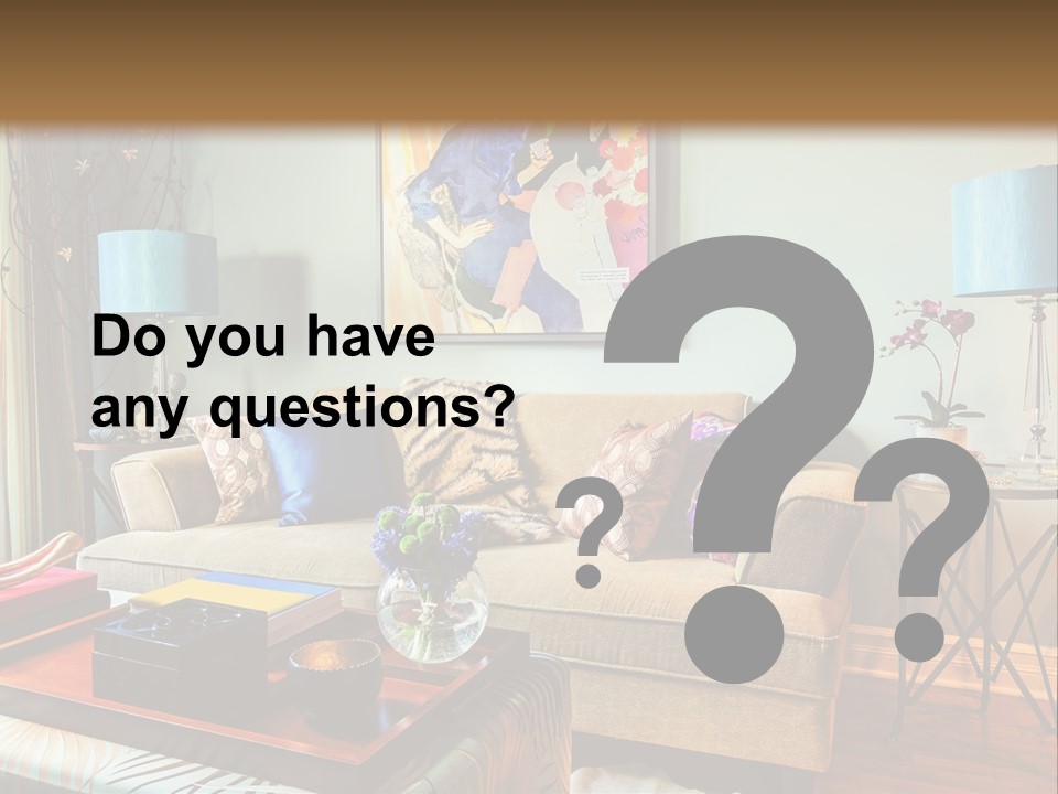 Lifestyle Decoration Furniture PowerPoint Template