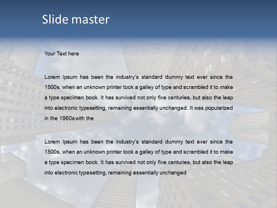 Angle Metropolitan Attraction PowerPoint Template