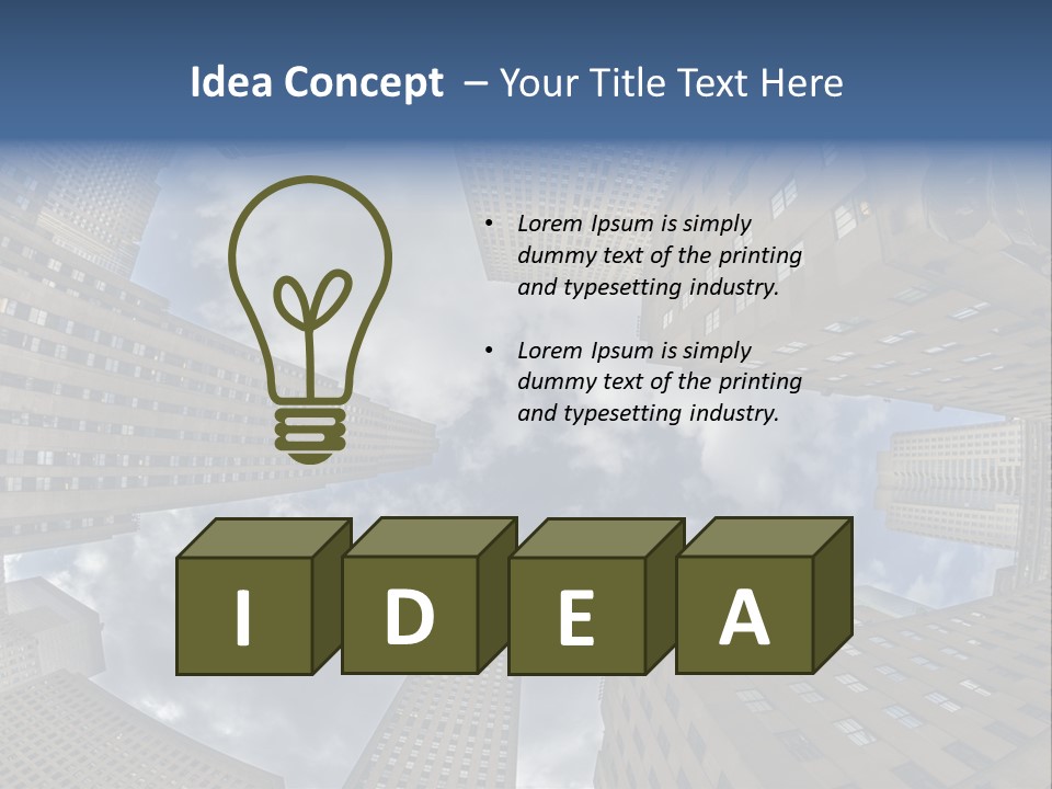 Angle Metropolitan Attraction PowerPoint Template