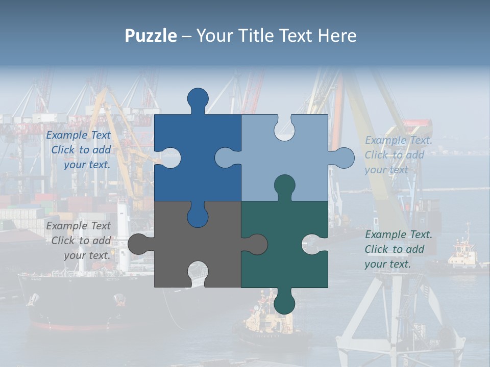 Marine Warehouse Port PowerPoint Template