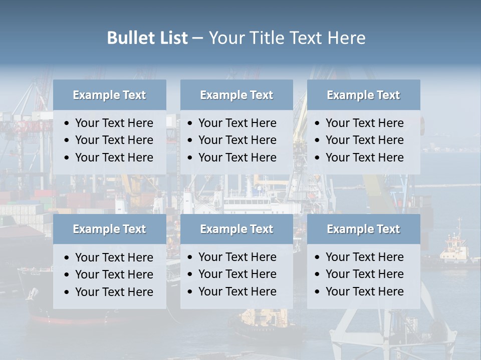 Marine Warehouse Port PowerPoint Template