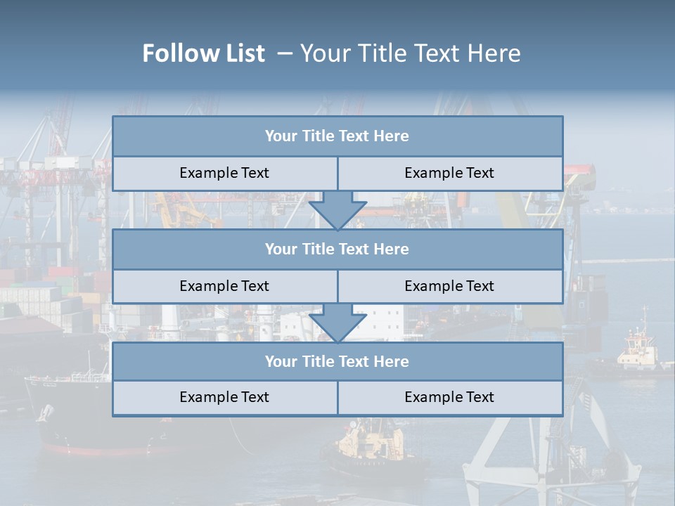 Marine Warehouse Port PowerPoint Template