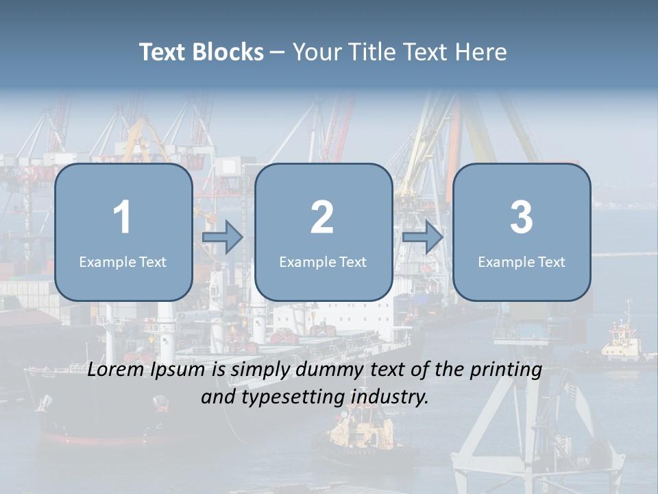 Marine Warehouse Port PowerPoint Template