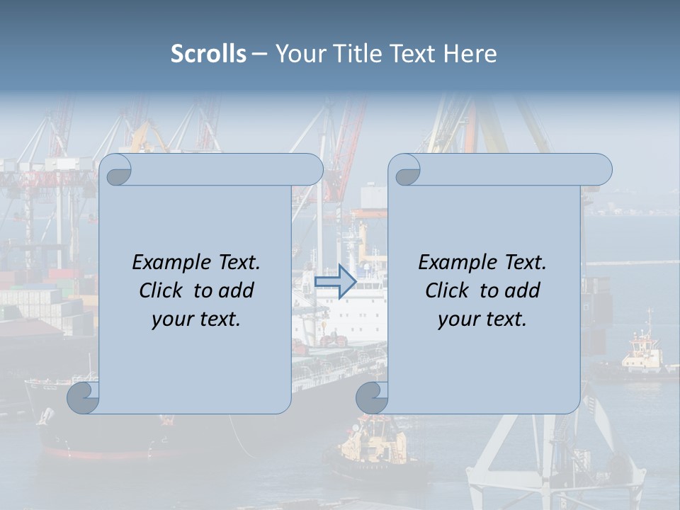 Marine Warehouse Port PowerPoint Template