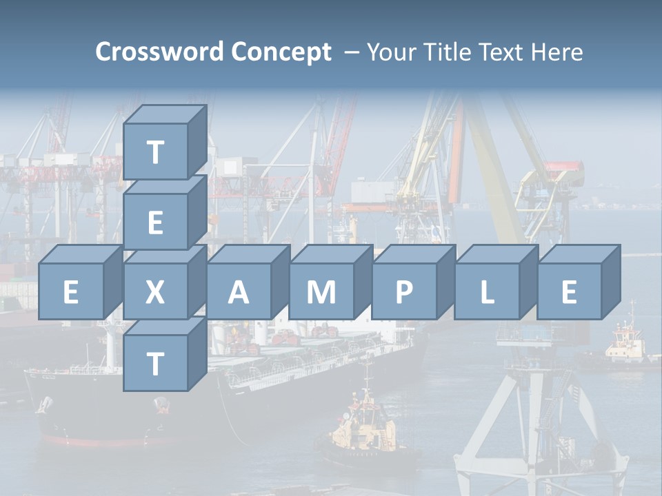 Marine Warehouse Port PowerPoint Template