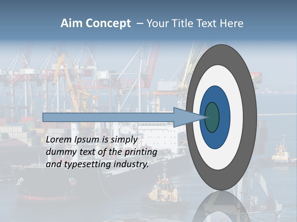 Marine Warehouse Port PowerPoint Template