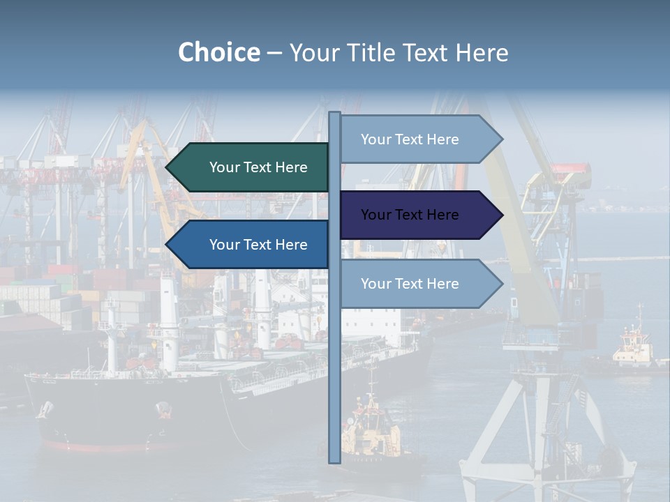 Marine Warehouse Port PowerPoint Template