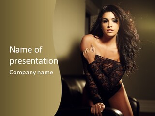 Hot Erotic Lingerie PowerPoint Template