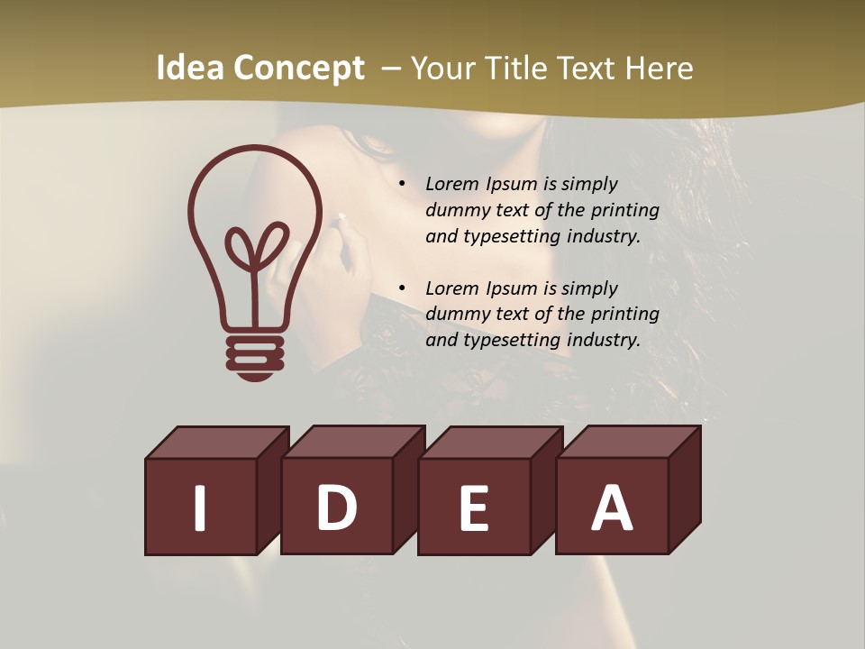 Hot Erotic Lingerie PowerPoint Template