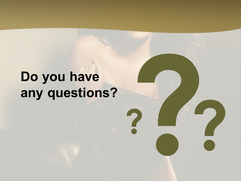 Hot Erotic Lingerie PowerPoint Template