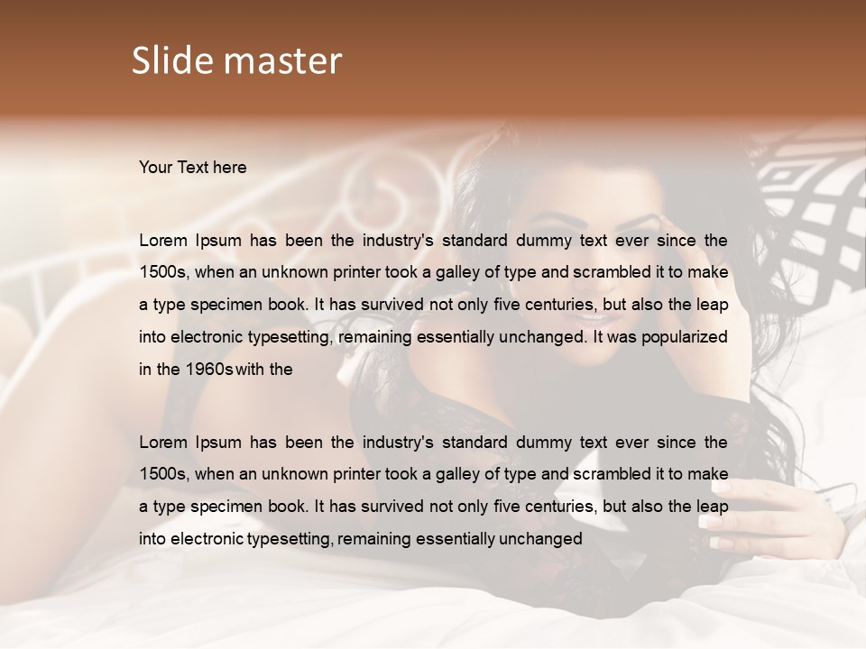 Through Beautiful Butt PowerPoint Template