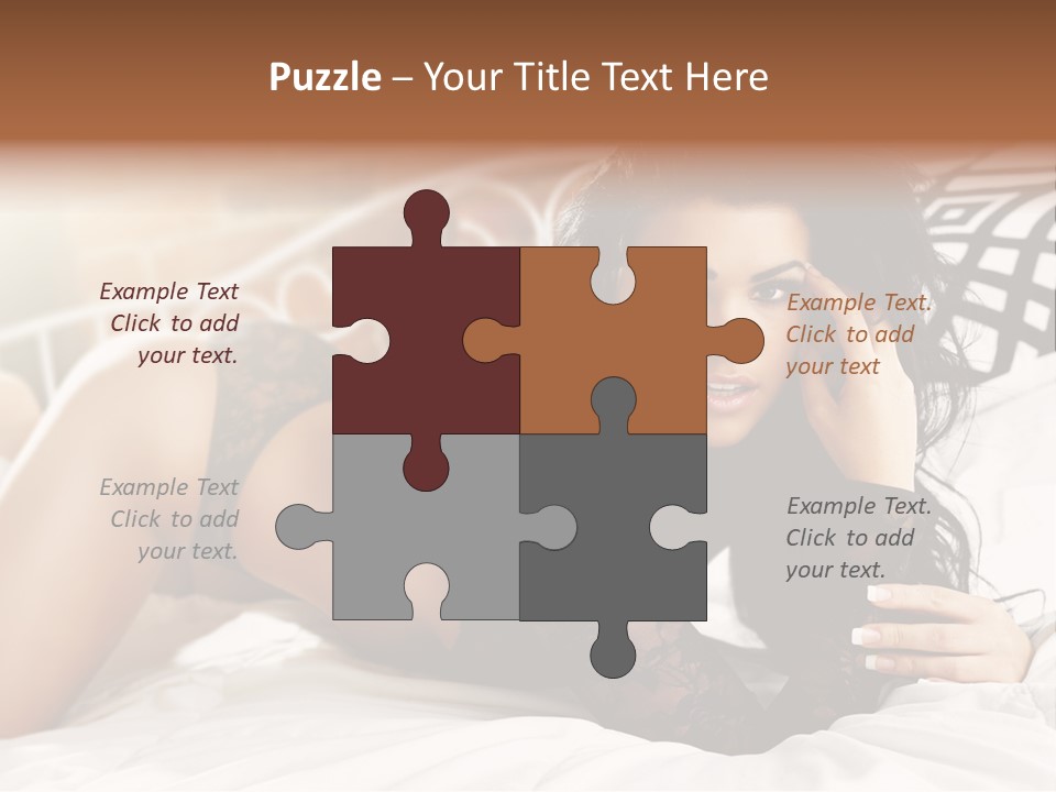 Through Beautiful Butt PowerPoint Template