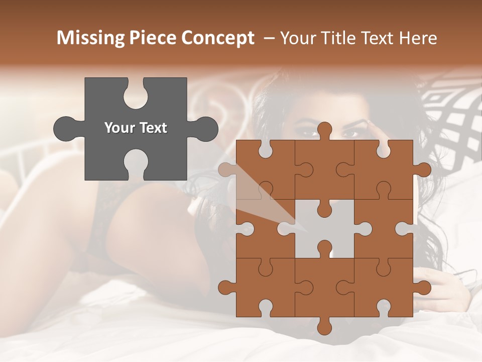 Through Beautiful Butt PowerPoint Template