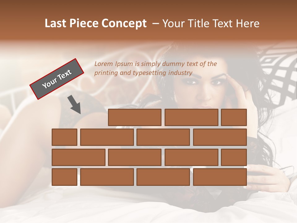 Through Beautiful Butt PowerPoint Template