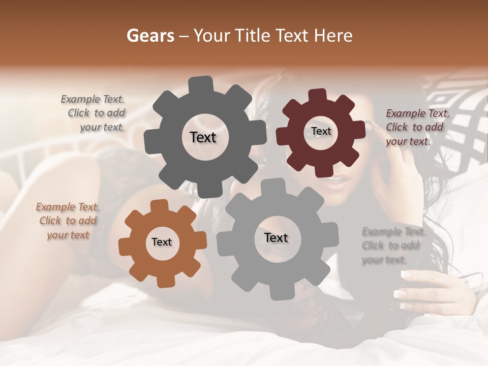 Through Beautiful Butt PowerPoint Template