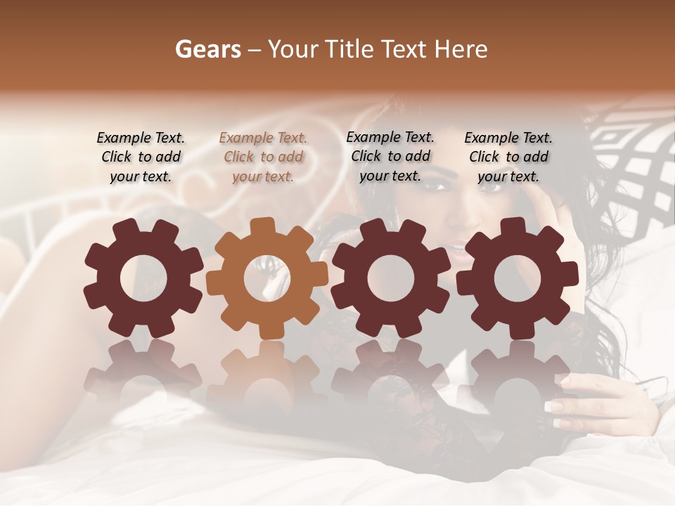 Through Beautiful Butt PowerPoint Template