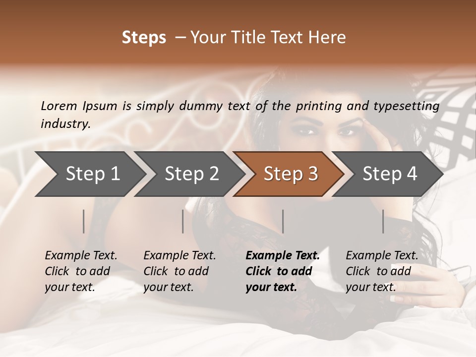Through Beautiful Butt PowerPoint Template