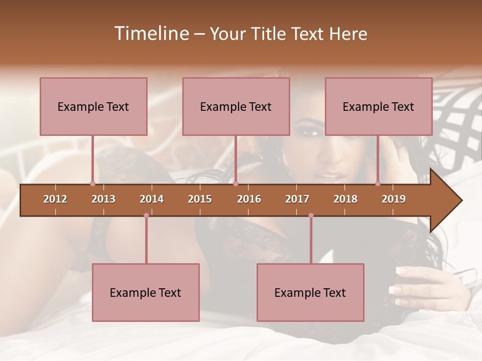 Through Beautiful Butt PowerPoint Template