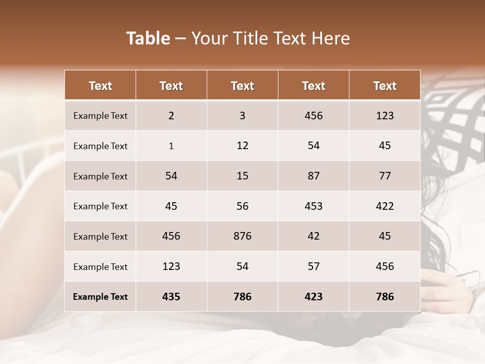 Through Beautiful Butt PowerPoint Template