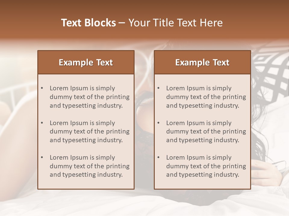 Through Beautiful Butt PowerPoint Template