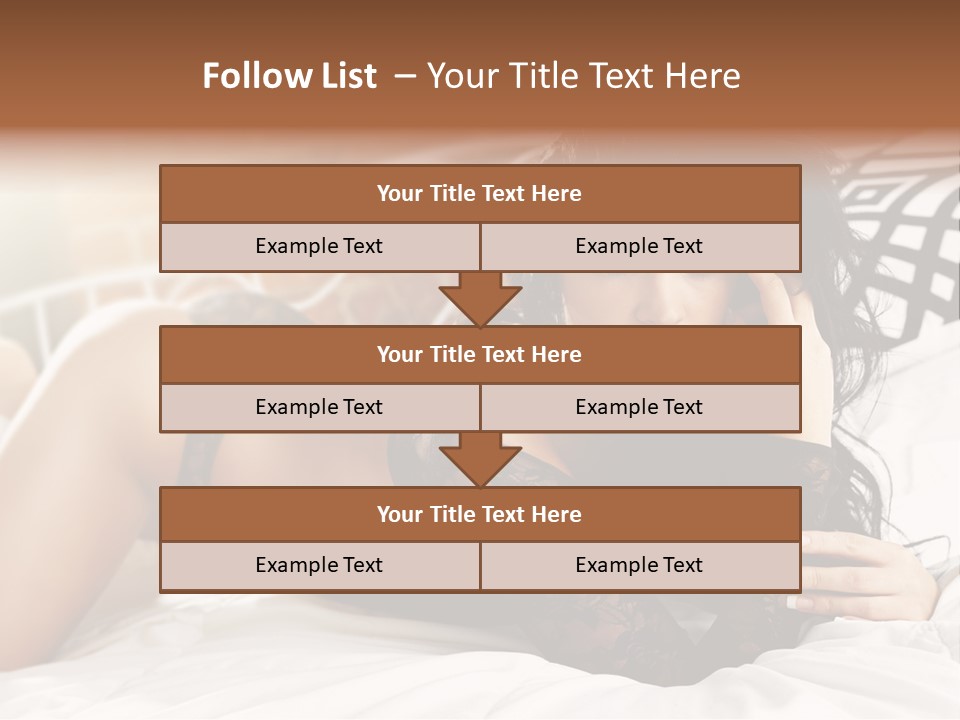 Through Beautiful Butt PowerPoint Template
